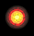 artist's impression of the spherical inflow model
